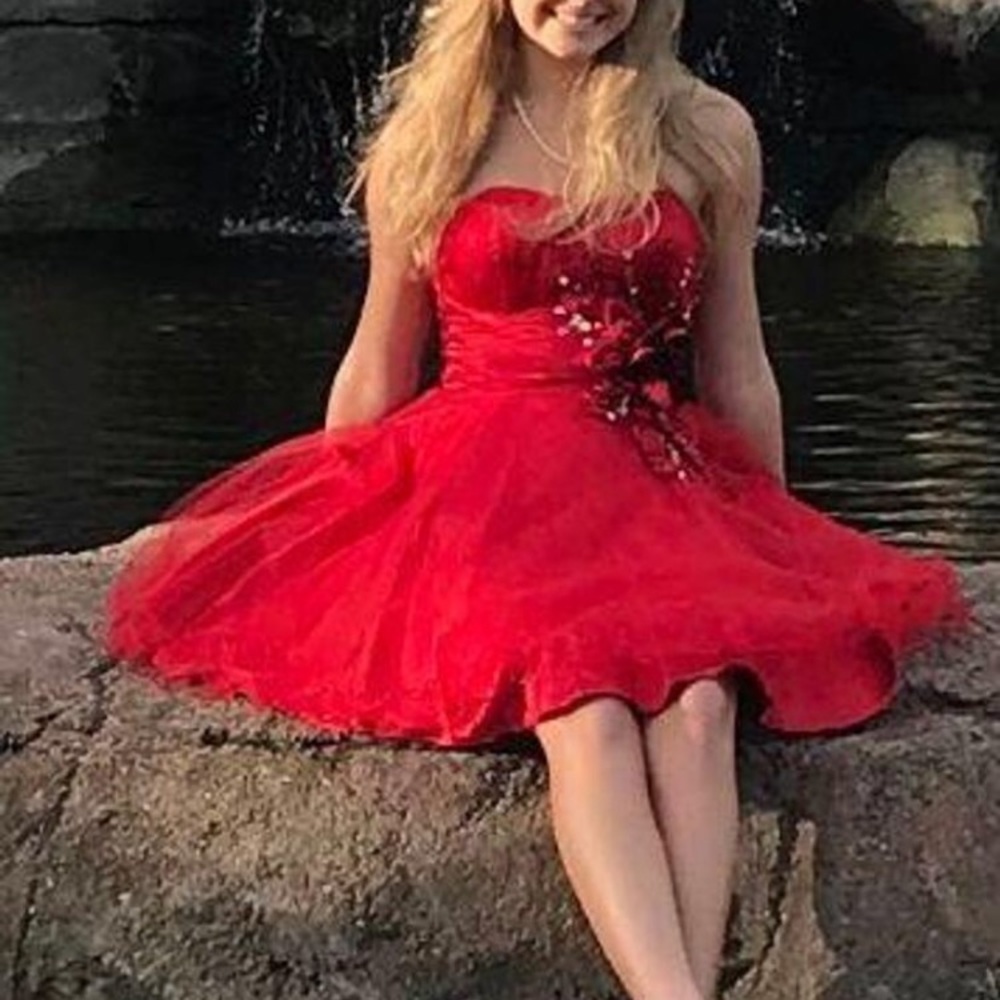 Teacup red dress